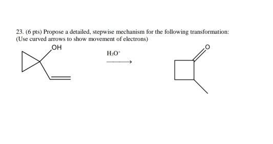 Solved Propose a detailed, stepwise mechanism for the | Chegg.com