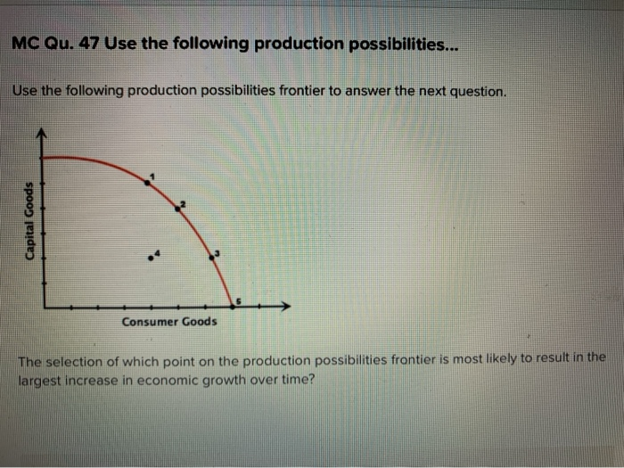 Solved Mc Qu 47 Use The Following Production