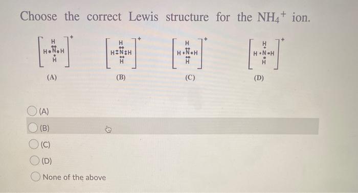 nh4  1 lewis structure