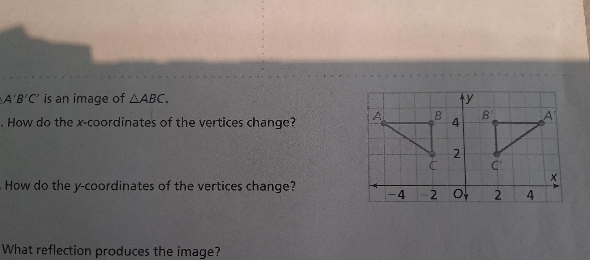 coordinates of the vertices b and c