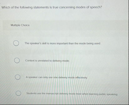 Solved Which of the following statements is true concerning | Chegg.com