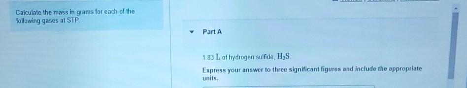 Solved Calculate the mass in grams for each of the following | Chegg.com