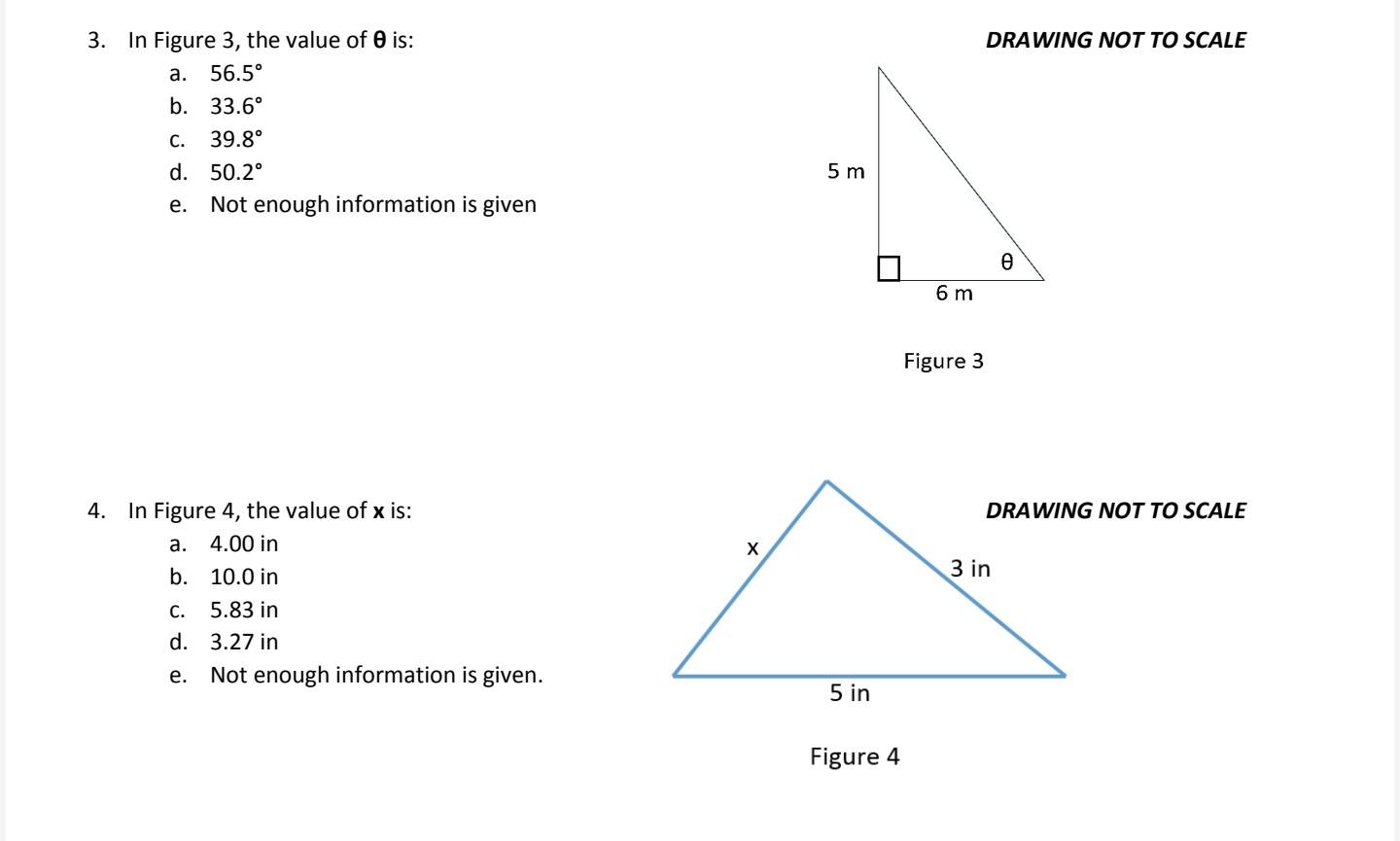 Solved DRAWING NOT TO SCALE B 2. In Figure 2, ABC is a right | Chegg.com