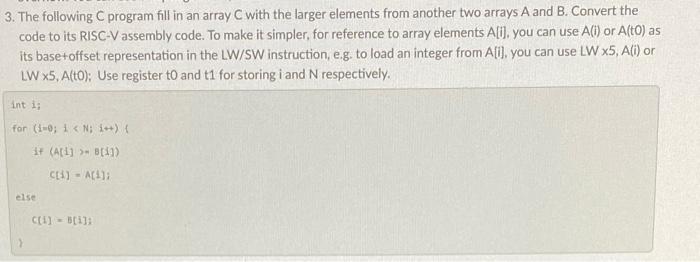 Solved 3. The following program fill in an array c with the | Chegg.com