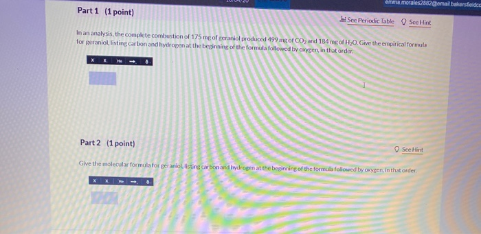 Solved See page 129 05 Question (2 points) The compound | Chegg.com