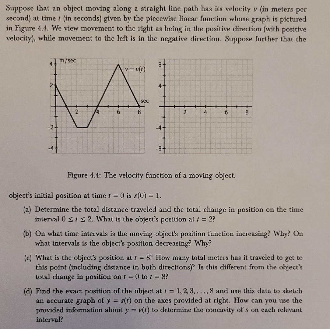 Solved Suppose that an object moving along a straight line | Chegg.com