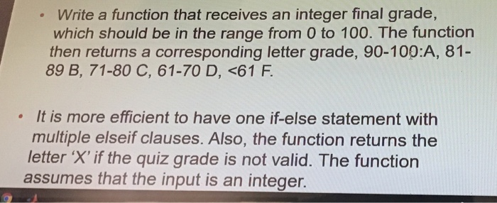 Solved • Write a function that receives an integer final | Chegg.com