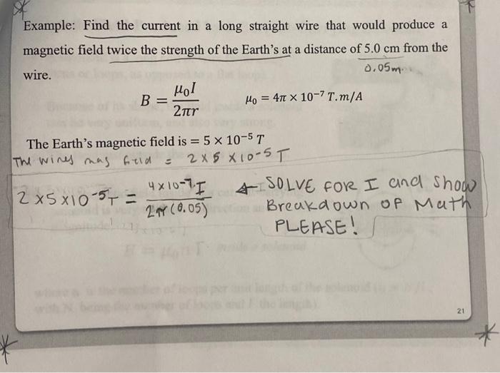 Solved Find the current. I have a given equation to solve | Chegg.com