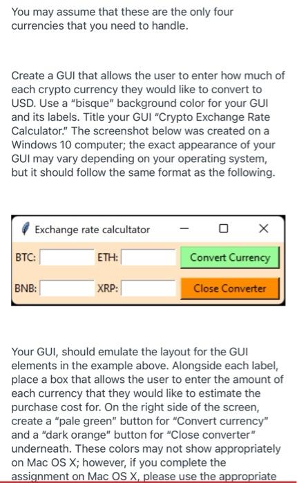 Solved Your assignment is to create a Python program that | Chegg.com