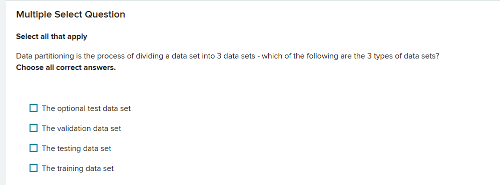 Solved Multiple Select QuestionSelect all that applyData | Chegg.com