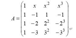 Solved 1) calculate p(x) = det(A)2) If p(x) = det(A) = 0, | Chegg.com
