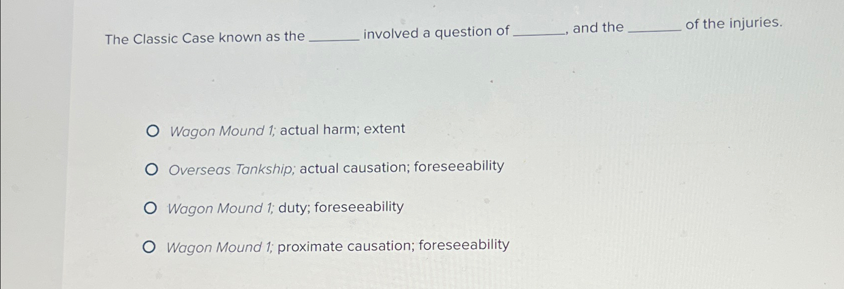 Solved The Classic Case known as the involved a question of