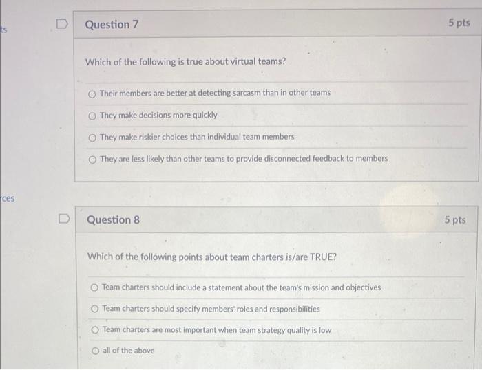 which of the following is true of virtual teams?
