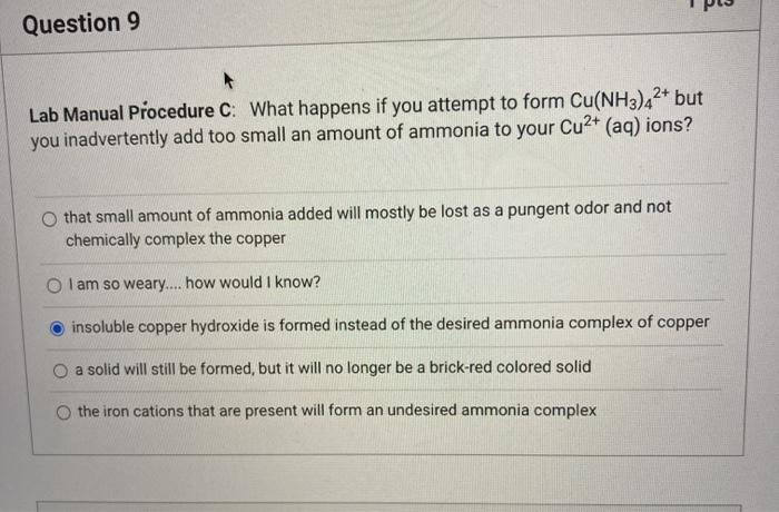 Solved Question 9 Lab Manual Procedure C: What happens if | Chegg.com