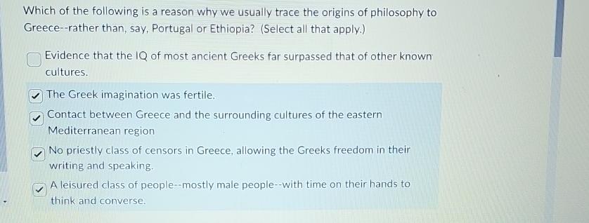 Solved Which of the following is a reason why we usually | Chegg.com