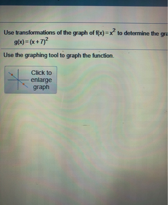 Solved Use transformations of the graph of f(x)=x to | Chegg.com