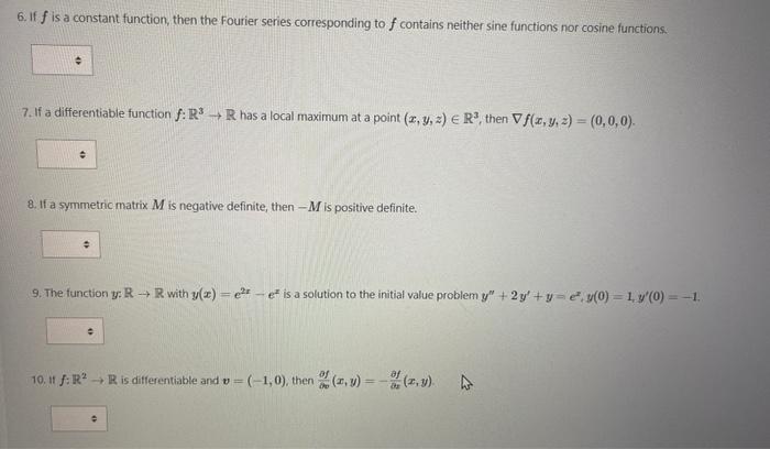 Solved 6. If f is a constant function, then the Fourier | Chegg.com