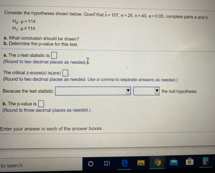 Solved Consider The Hypotheses Shown Below. Given That X = | Chegg.com