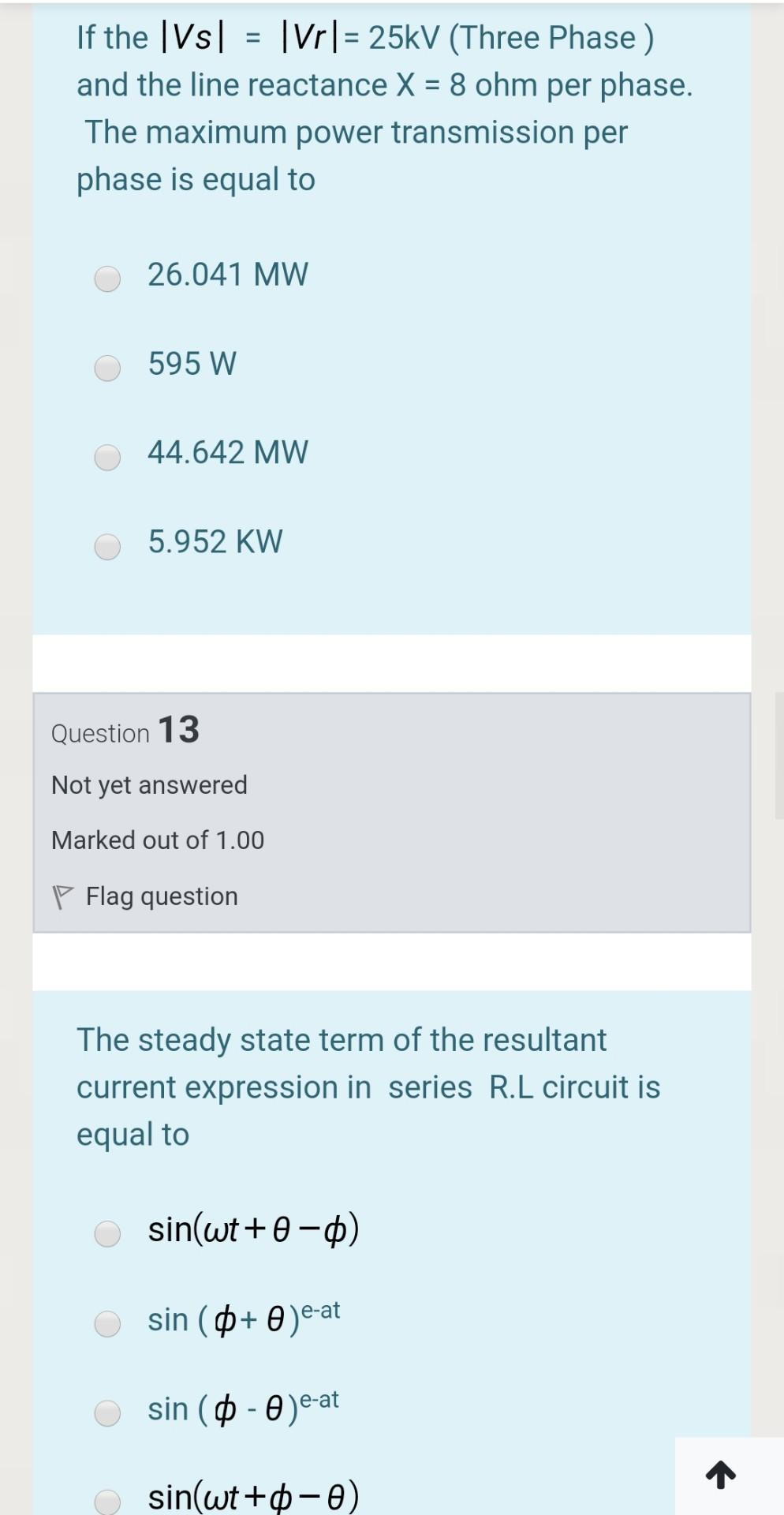 Solved If the [Vs] = |Vr = 25kV (Three Phase ) and the line | Chegg.com