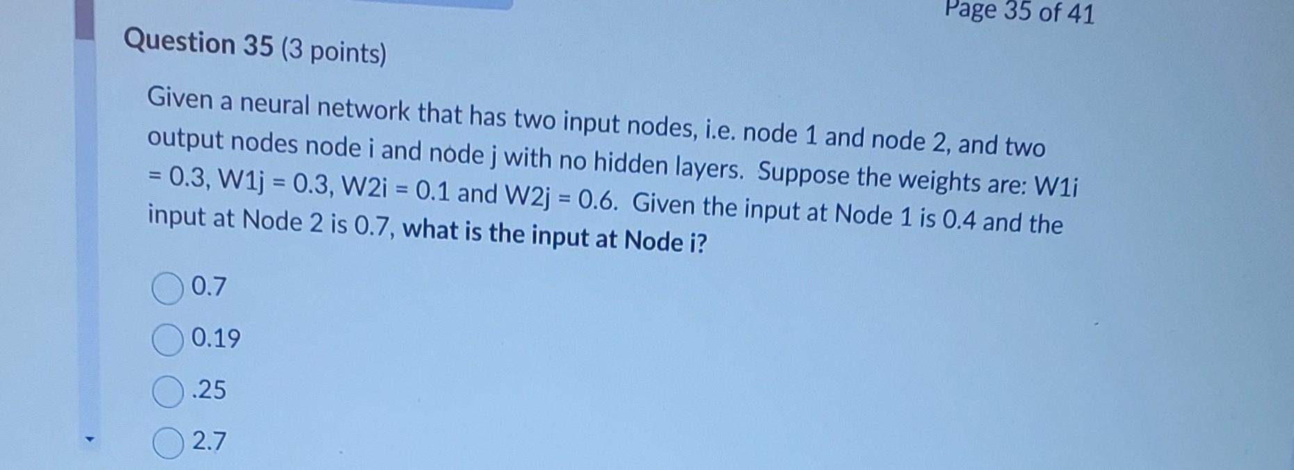 Solved Given A Neural Network That Has Two Input Nodes I E Chegg Solved Given A Neural Network That Has Two Input Nodes I E Chegg