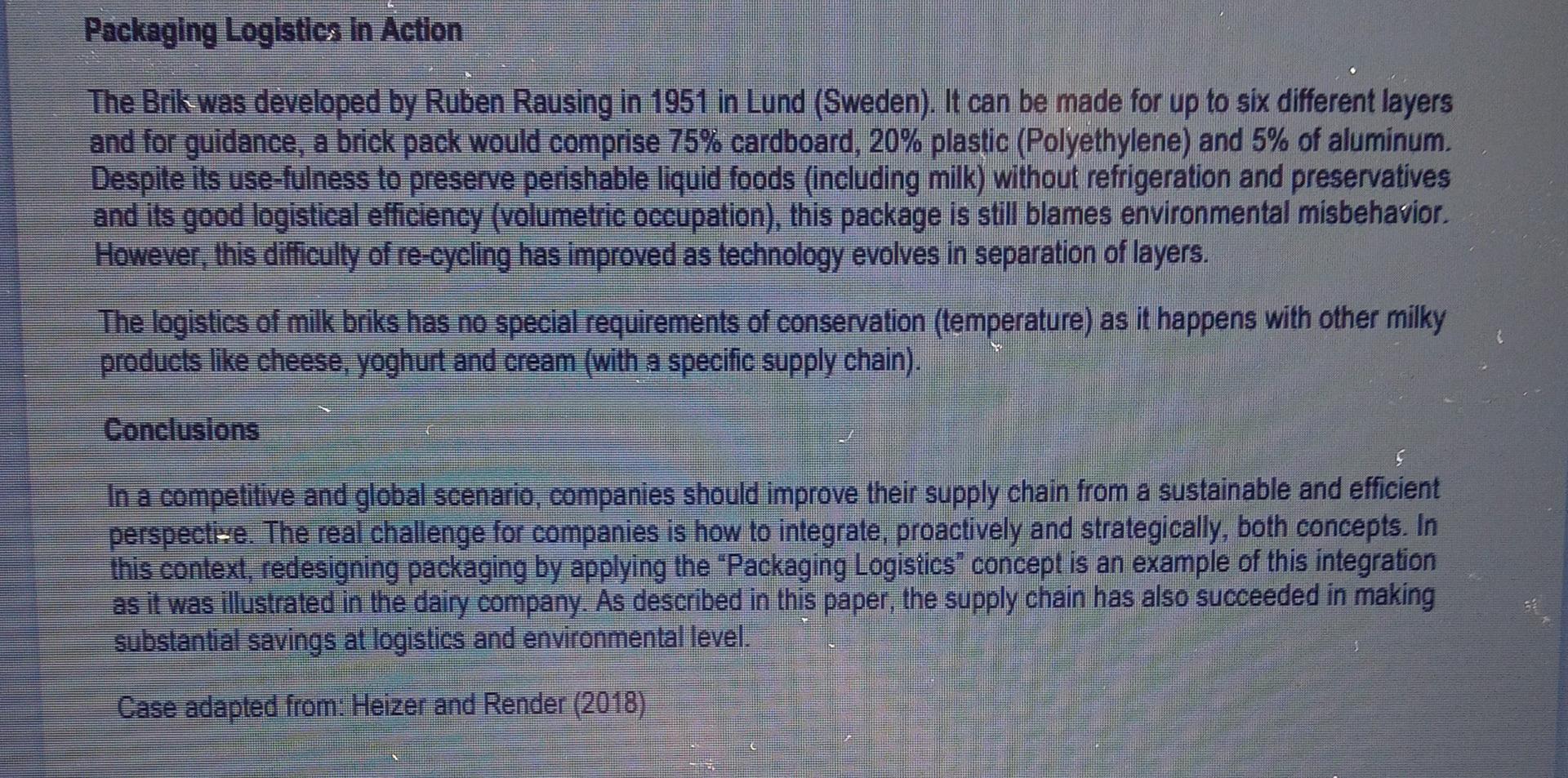 Solved Read the case study below and answer the following | Chegg.com