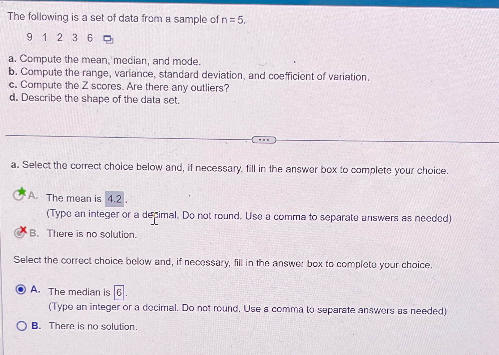 The following is a set of data from a sample of | Chegg.com