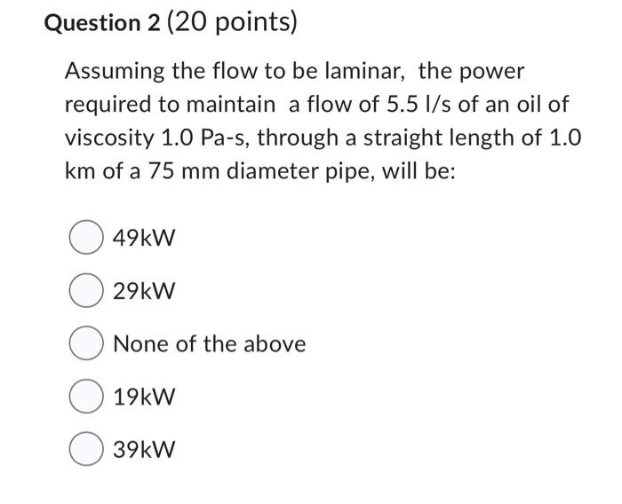 Solved Question 1 (20 poInts) How much power is lost per