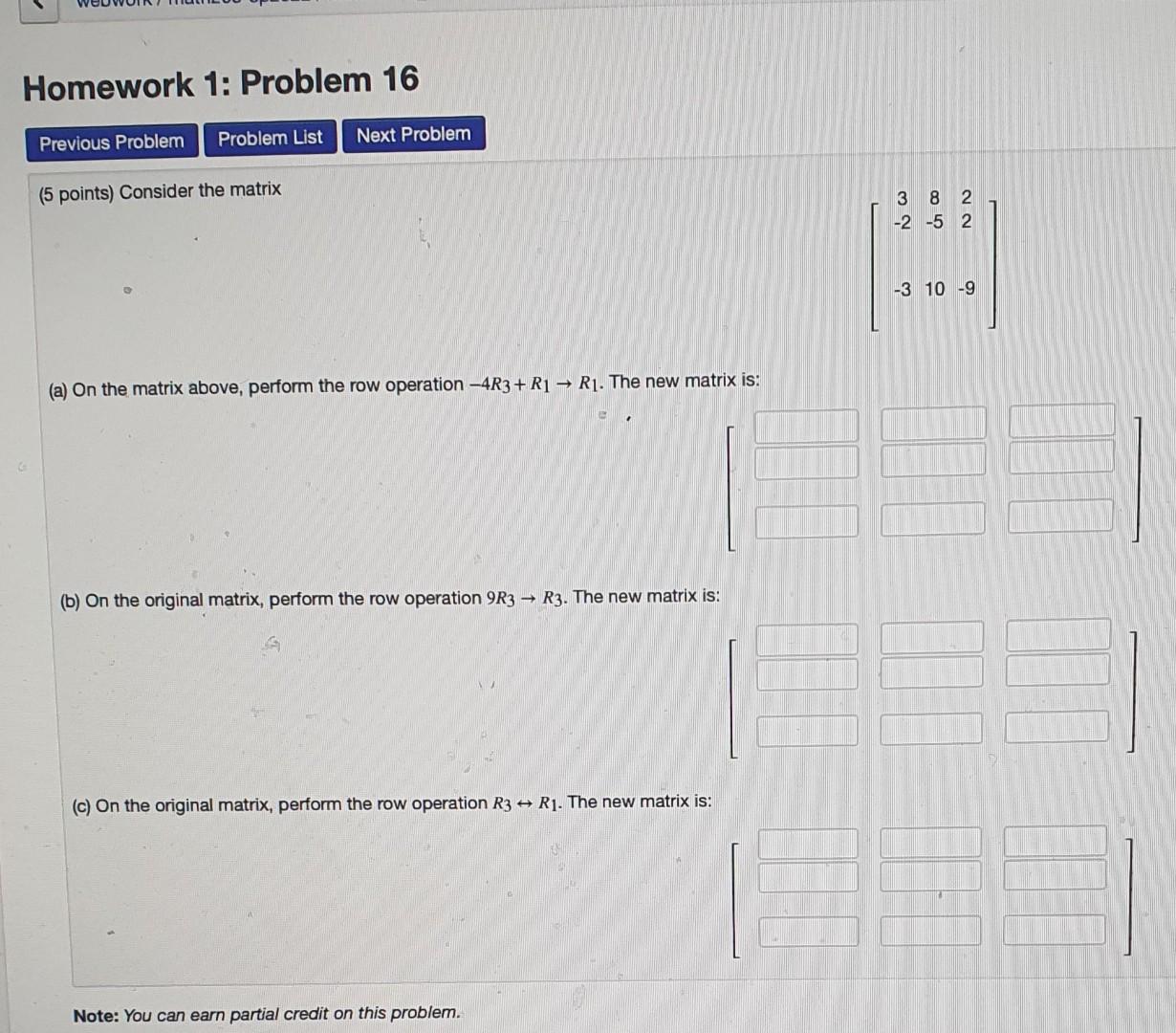 Solved Homework 1: Problem 16 Previous Problem Problem List | Chegg.com