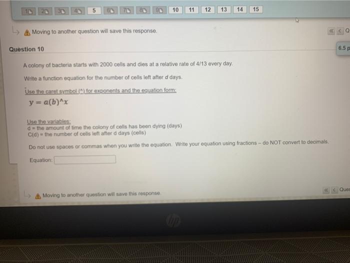 Solved Question Completion Status: 5 10 11 12 13 14 15 → | Chegg.com