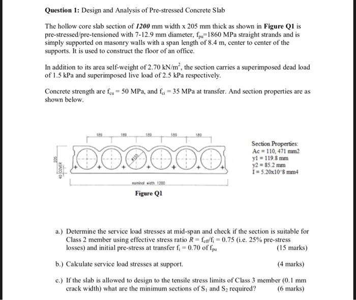 question-1-design-and-analysis-of-pre-stressed-chegg