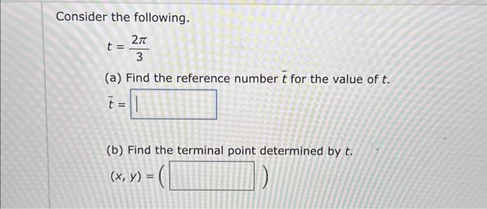 Solved Consider the following. 2π/3 (a) Find the reference | Chegg.com