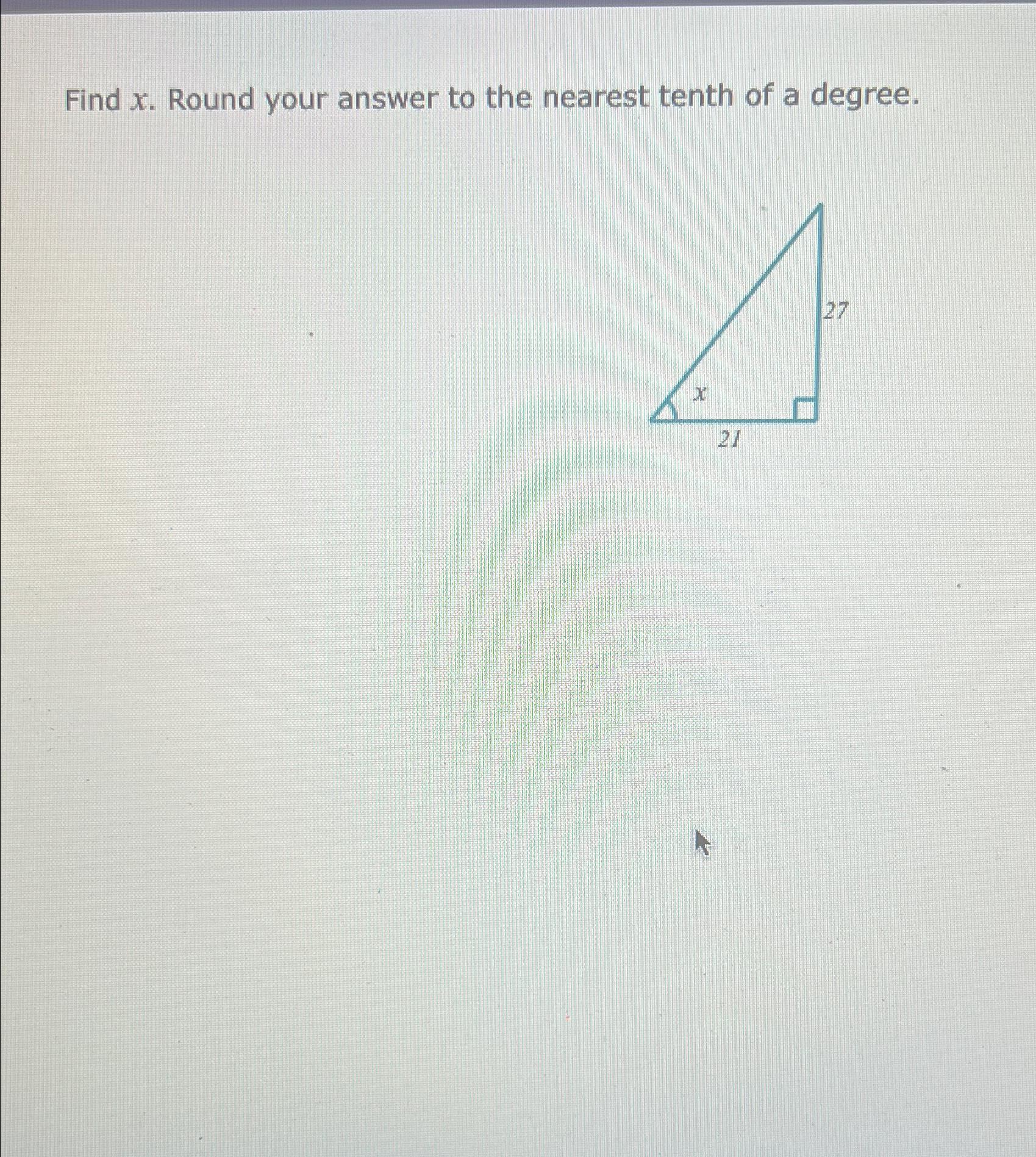 Solved Find X ﻿round Your Answer To The Nearest Tenth Of A 0494