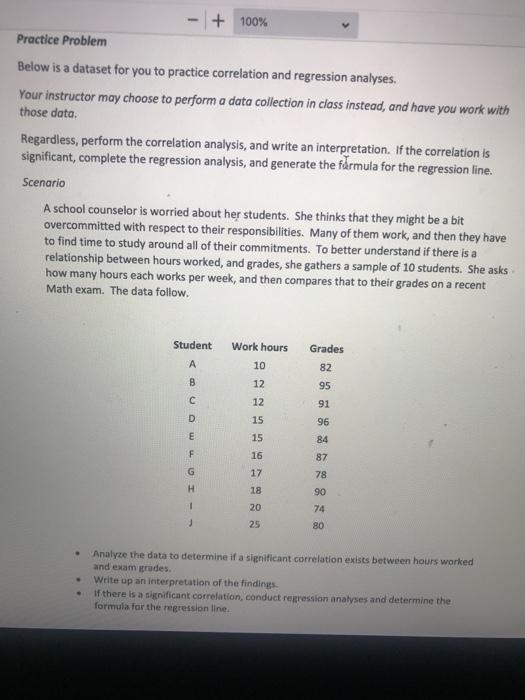 Solved + 100% Practice Problem Below is a dataset for you to | Chegg.com