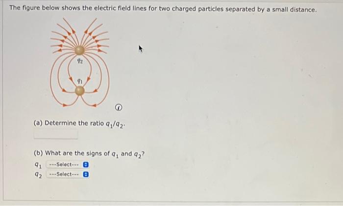 Solved The Figure Below Shows The Electric Field Lines For | Chegg.com