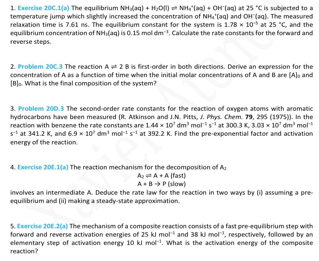 Solved Exercise 20C.1(a) ﻿The equilibrium | Chegg.com