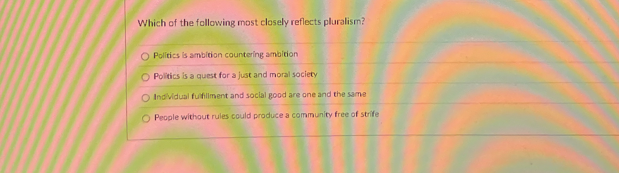 Solved Which of the following most closely reflects | Chegg.com