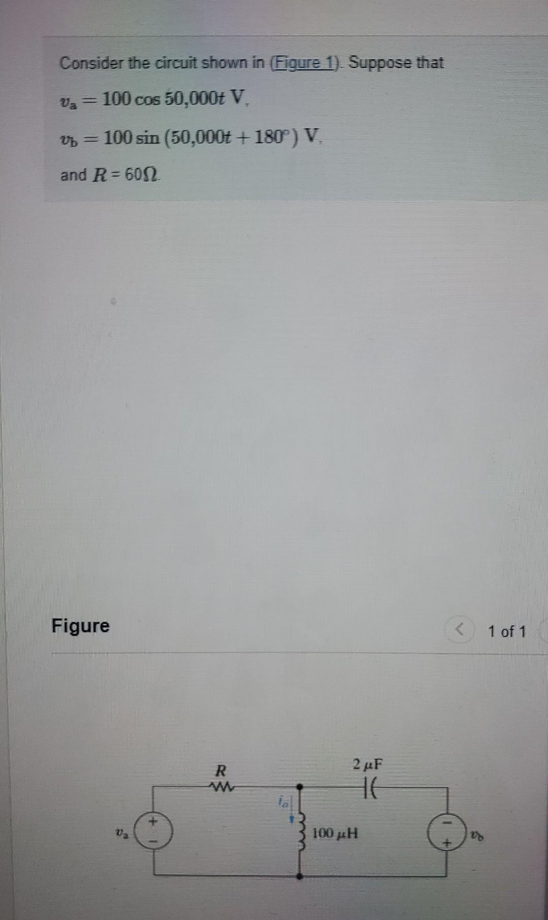 Solved Consider The Circuit Shown In (Figure 1). Suppose | Chegg.com