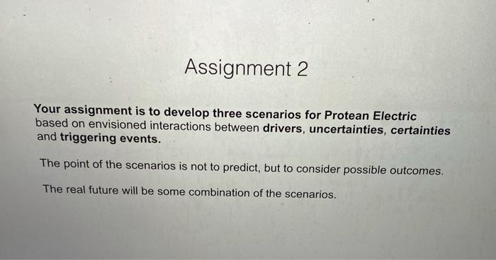 Solved Assignment 2 Your assignment is to develop three | Chegg.com