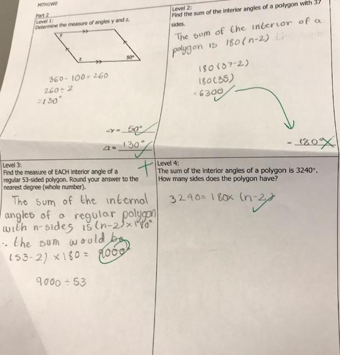 Solved Level 1: 78 43° a) Determine the measure of angle A. | Chegg.com