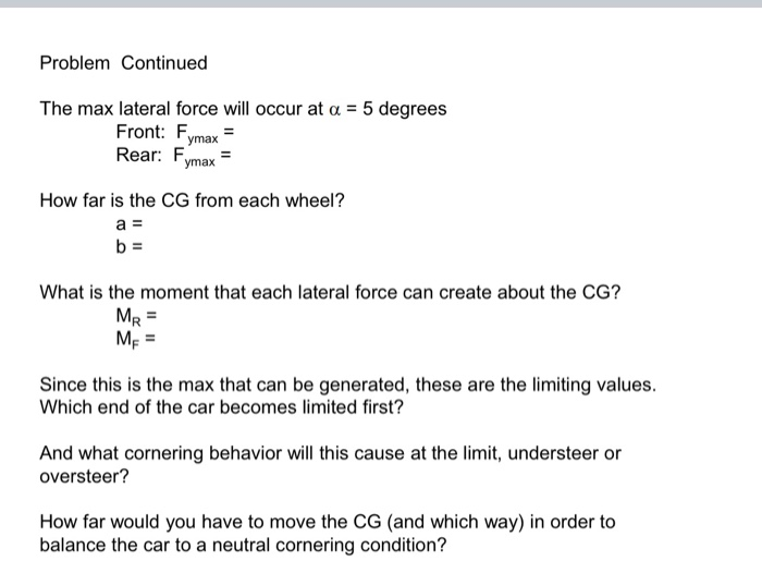 Solved We are analyzing a car that is represented in its | Chegg.com