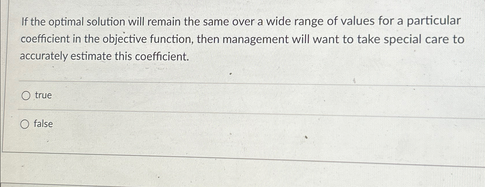 Solved If the optimal solution will remain the same over a | Chegg.com