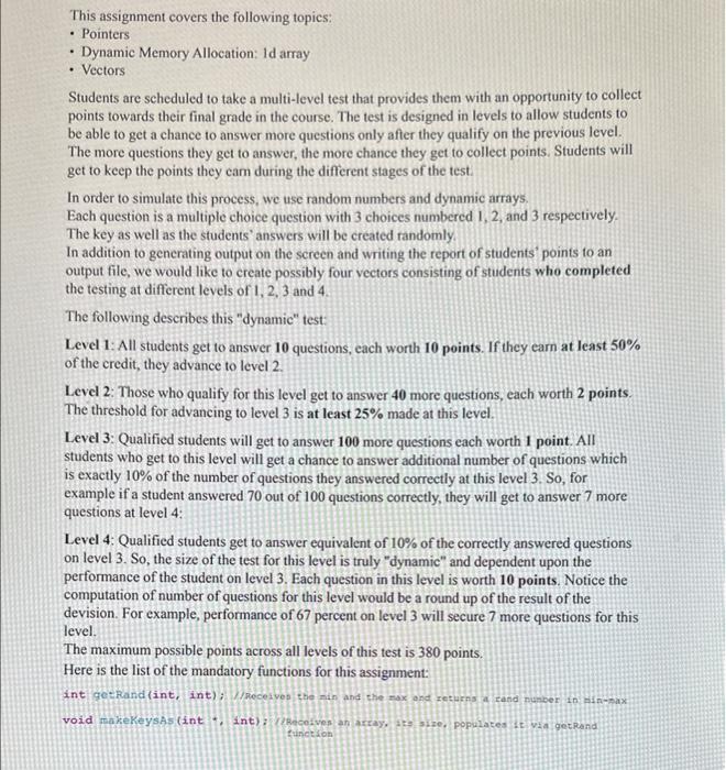 Solved This assignment covers the following topics: - | Chegg.com