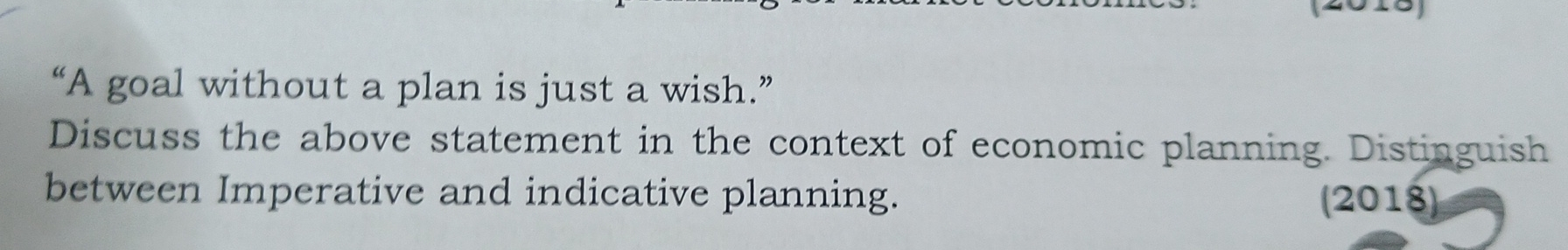 Solved "A goal without a plan is just a wish."Discuss the | Chegg.com