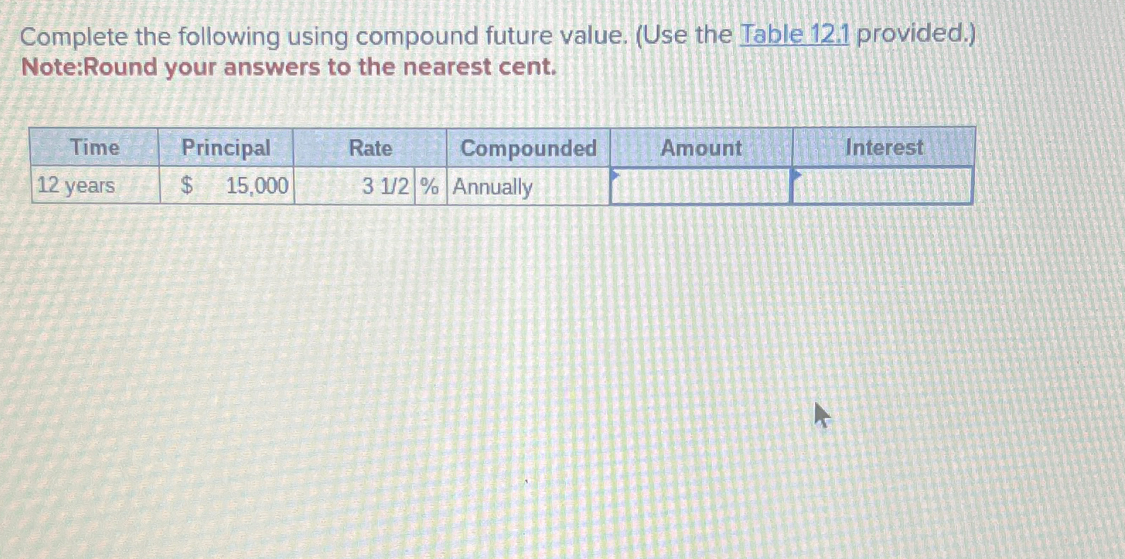 Solved Complete The Following Using Compound Future Value. | Chegg.com