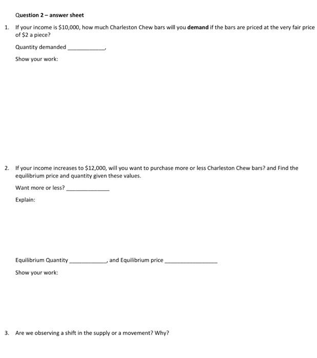 Solved Question 1 (6 pts) Given the following demand and | Chegg.com