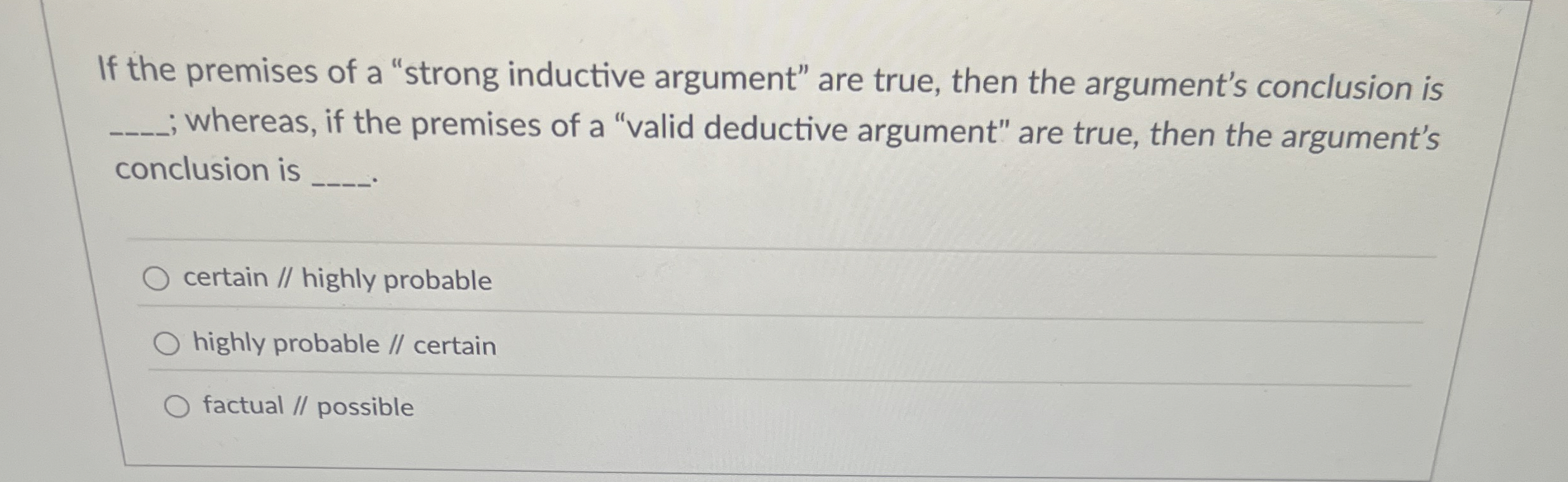 High Quality SOLUTION If the premises of a 