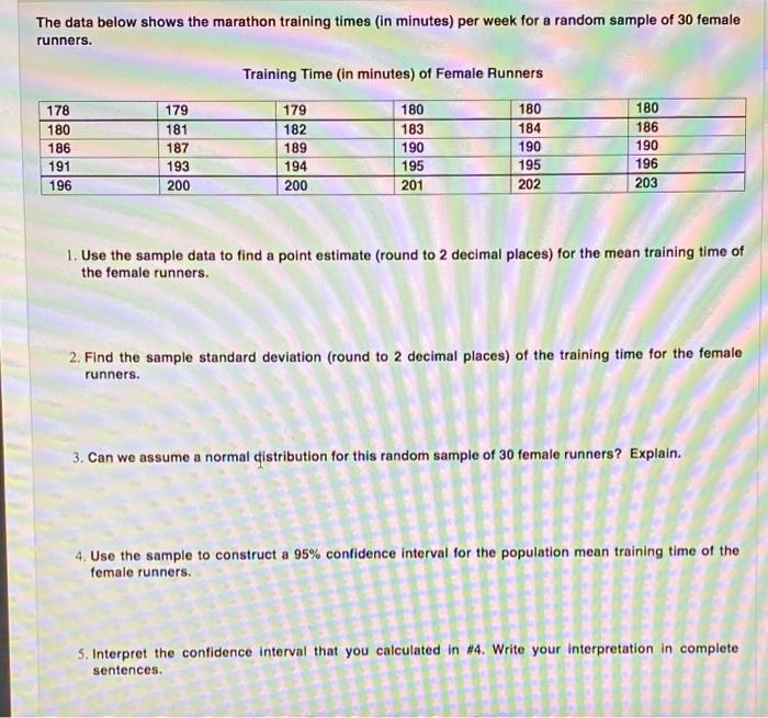 Marathon Pace Chart - The Runner's Resource