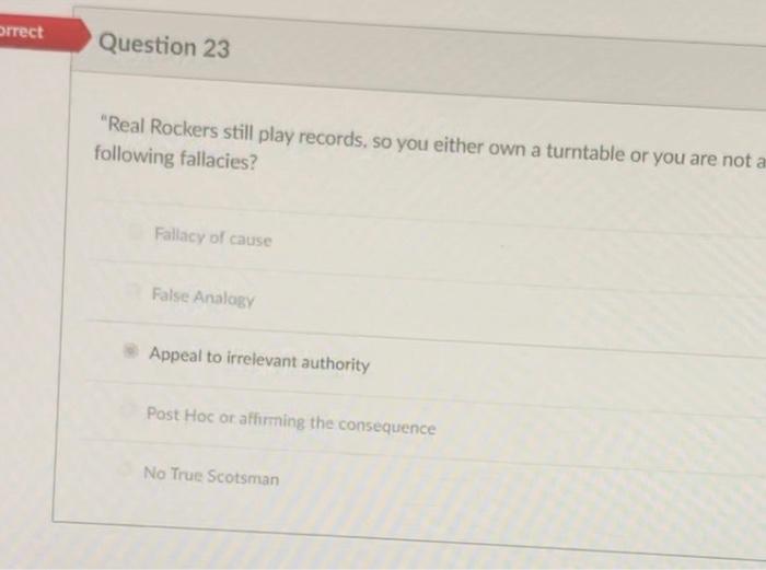 real rocker still play records, so you either own a | Chegg.com