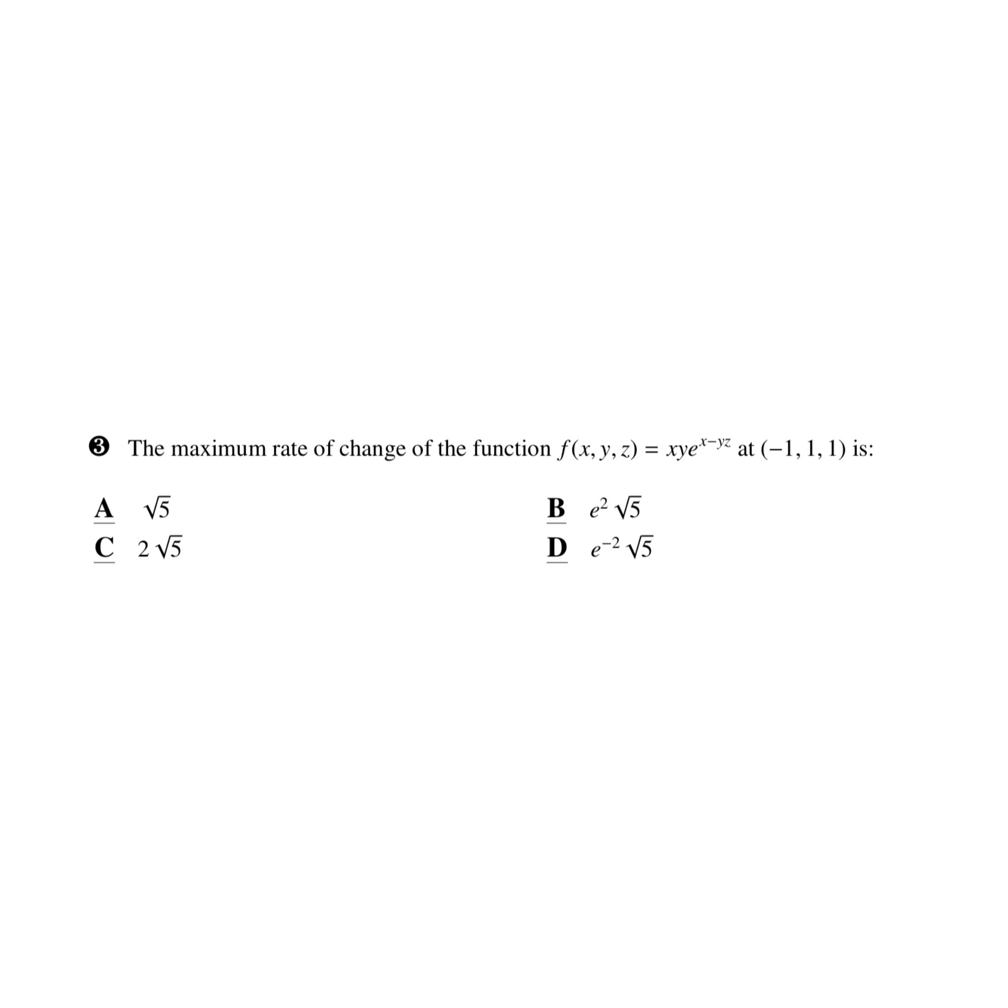 Solved (3) ﻿The maximum rate of change of the function | Chegg.com