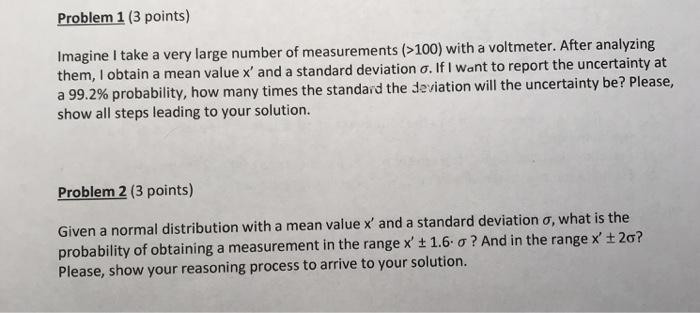 Solved Problem 1 (3 points) Imagine I take a very large | Chegg.com